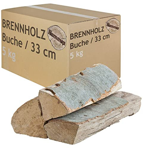 Legna da Ardere Selezione 5-500 kg Per Stufa e Camino Braciere Griglia Cestello per il Fuoco Ceppi 33 cm Flameup, Numero:5 kg