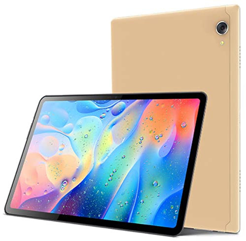 Tablet PC,Slim 10.4 Windows Tablet PC 4GB RAM 64GB Storage,Android 11 Phone Tablet,10.4 inch 2K Display, Octa Core Processor,6000mAh, 5MP Camera,WiFi, Bluetooth, GPS (Gold)