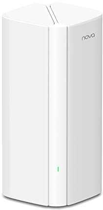 Tenda Nova MX12 Mesh WLAN WiFi 6 System - AX3000 Dual Band Mesh System - Empfohlen fr Huser mit 2-4 Schlafzimmern - 3x Gigabit Port - Ersetzt WLAN Router & Repeater - Kompatibel mit Alexa - 1 Pack