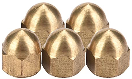 Tuerca ciega Cúpula Tuerca ciega Tuerca hexagonal ciega Tuerca ciega Tuerca ciega de latón Kit de tuerca ciega de latón Tapa de cabeza de cúpula Juego de tuercas hexagonales Sujetadores(M4(20PCS))