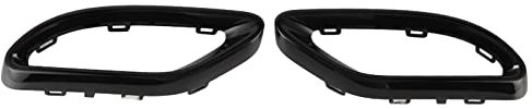 Dioche Embellecedores de Repuesto para Punta de Escape, Color Negro Brillante, para A B C E GLC CLS‑Class W177 W247 W205 W213 X253 C257