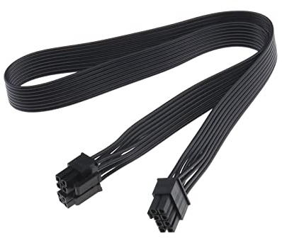 The Lord of the Tools CPU 8 Pin Male to CPU 8 Pin (4+4 Detachable) Male EPS-12V Motherboard Power Adapter Cable Compatible with Corsair Modular Power Supply 62cm 24.41inch