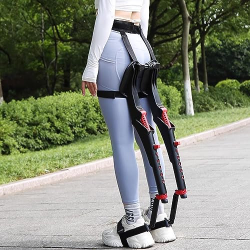 SXFYHXY Tragbarer Unsichtbarer Stuhl Tragbarer Faltbarer Hocker Chairless Chair, 3 Ganghöhen Verstellbarer Chairless Chair Wearable Leg Ergonomics Lightweight Seat Für Angeln, Konzert, Subway