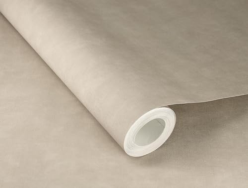 Rasch Tapet 330038 – enfärgad fibertapet i brunt med linneutseende, textilstruktur från Paraiso-kollektionen