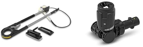 Kärcher Lance télescopique TLA 4 pour Nettoyer Les Surfaces jusqu'à 5 mètres de Haut & 2.643-254.0 Lance Vario Power 360° pour Nettoyeur Haute Pression K2 à K7, Noir