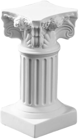 DECHOUS Mini Roman Column Pillar Desktop Decor Resin Dollhouse Ornament Roman Pillar Candlestick Holders Statue Column for Table Doll House Decor, 7x3.3cm