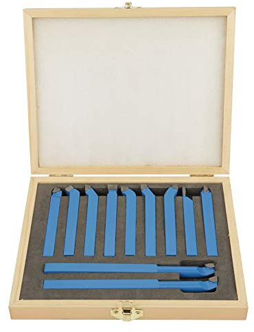 ZAWELIYO 11-teiliges 8 X 8 Mm Drehwerkzeug-Set, Hartmetallbestückt, Zum Schweißen, Fräsen, Schneiden, Drehwerkzeug-Set, Hohe Härte, Verschleißfestigkeit, Gute Zähigkeit, Schnelles