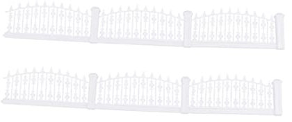 MERRYHAPY 1m Gartenzaun Sandtischzaun Zaun Für Sandtisch DIY Gartenzaun DIY Hofzaun Zaunmodell Dekor Materialien