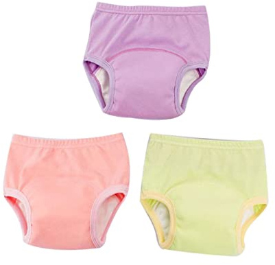 3 Stück-pack Trainingshosen aus Baumwolle für Babys 100cm 15kg | Atmungsaktiv, Waschbar, mit Saugfähiger Lage und Verdicktem Schrittbereich