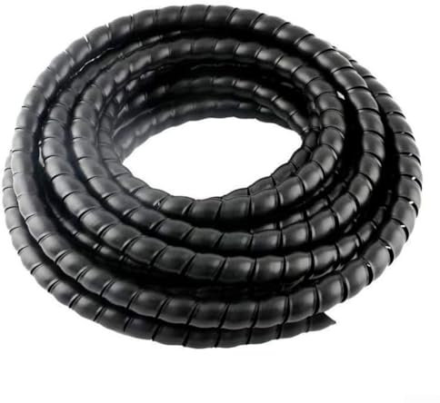 PP-Spiralkabelschutz, 16 mm Innendurchmesser, Drahtmanagementrohr, 25 m Länge, flexible Hülse für Zuhause, Büro, Werkstatt