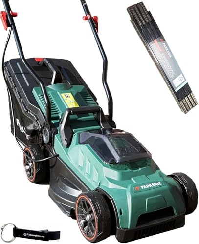 HEADNMORE® Bundle – Parkside® 20 V batteridriven gräsklippare PARM 20 (utan batteri) med tumstock nyckelring