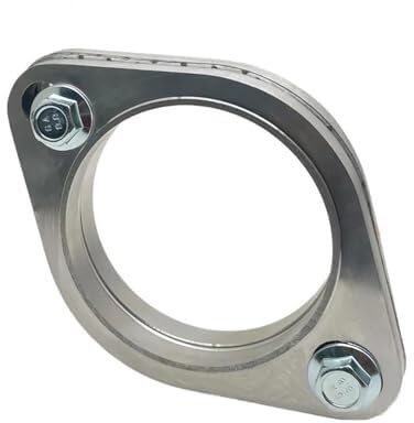 BEYEPZNZCK Terminale di Scarico Kit Giunto Flangiato per Marmitta A 2 Fori in Acciaio Inossidabile 304 per Tubo di Scarico Auto con Terminale di Scarico da 51 Mm, 63 Mm, 76 Mm(3 inch 76mm)