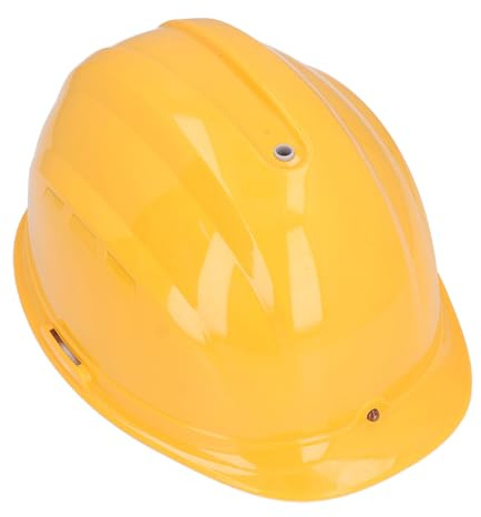 YDuupxe Casco di Sicurezza con Ventola di Raffreddamento con Faro e Batteria da 7000 MAh, Casco da Costruzione Industriale in ABS per Lavori all'aperto in Estate, Design di Ventilazione Antipioggia