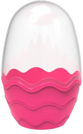 Fiocias Eiförmiger Behälter Zum Befüllen für Ostern, für Osterkorb Und Hochzeit, Rot
