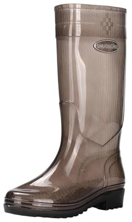 Safety Boots Women Lightweight Mid Calf Rain Boots for Slip Camping Wading Water Wellies Women Short Wellies Hiking Walking Shoes