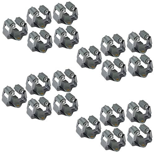 ONVAYA Gerätehalter Klemmfix | Wandhalter aus Federstahl 20er Set | Gerätehalterleiste | Werkzeughalter | Besenhalter | inkl. Arbeitshandschuhe | Inklusive Dübel und Schrauben