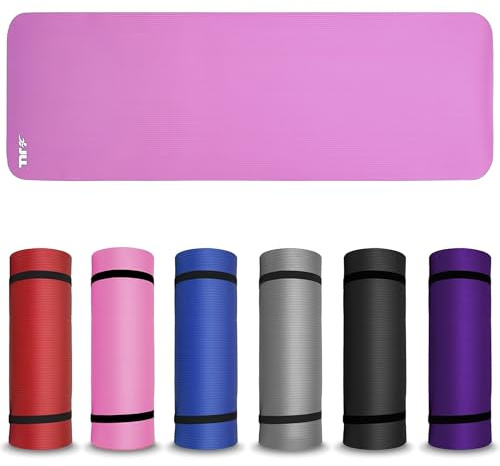 JLL Yoga Mat Extra Thick 15mm Non-Slip Pilates Workout Exercise Mat, Ideal Camping Mat(Pink)