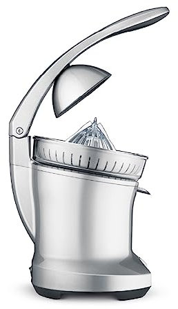 Breville MAIN-62241 BCP600SIL Motorized Citrus Press Juicer, Silver, 18/8 Stainless Steel