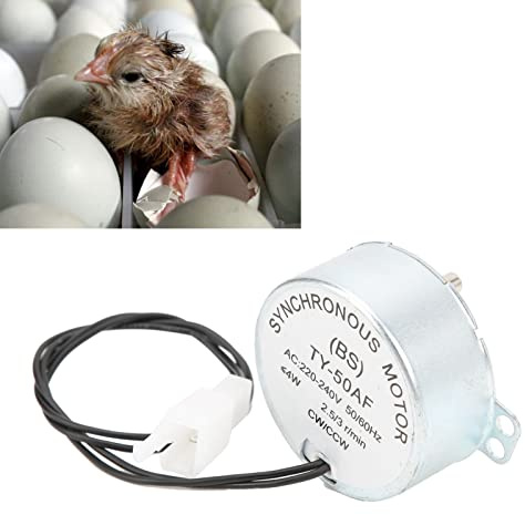 Tnfeeon Inkubatormotor, CW/CCW Dual Mode Egg Turner Motor Hühnereierwender Rotator Inkubator Motor(#1)