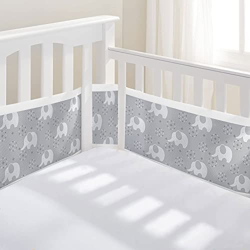 Bettumrandung Babybett,Baby Nestchen Bettumrandung,Kopfumrandung Babybett,Babybett Atmungsaktiver Kollisionsschutz,Babybett Umrandungen,für Neugeborene,Jungen und Mädchen