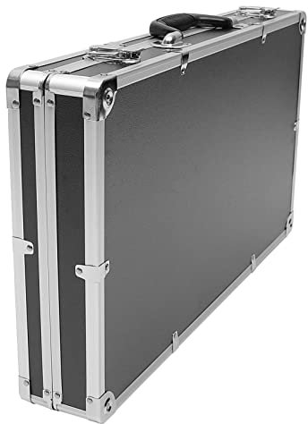 DOITOOL Valigetta portautensili in alluminio con schiuma imbottita, scatola degli attrezzi di stoccaggio con chiusura a chiave, custodia portatile per strumenti di misura (