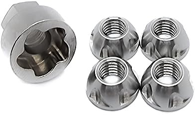 OG Secure | M8 (8mm) TORX Anti-Theft Security Nut Set - 304 Stainless Steel | Tamper Proof Reusable Shear Nuts | For Roof Tent, Winch, Light Bar, E-Bike | For 8mm Thead/Bolts
