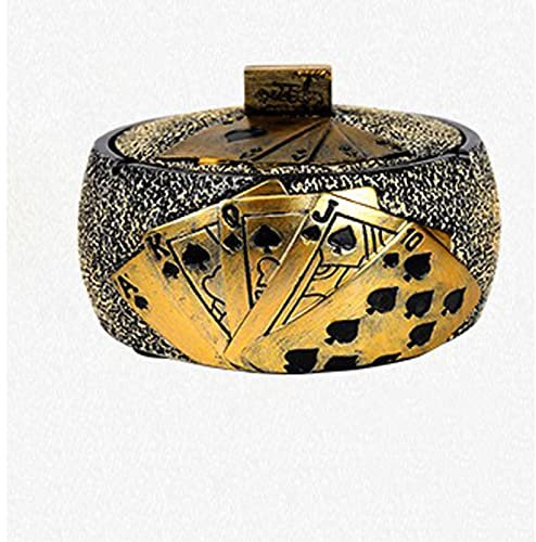 Zigarettenstummel-Behälter Dauerhafter Aschenbecher, Vintage-Aschenbecher, personalisierter Aschenbecherz-Zigaretten-Asche-Inhaber for Zuhause, Hotel, Restaurant, Indoor, im Freien. Aschenbecher für U