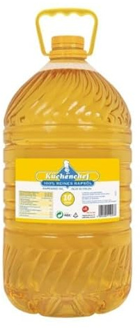 Rapsöl Küchenchef 100% reines Rapsöl in 10L PET Flasche für kalte & warme Küche Imbiss Restaurants