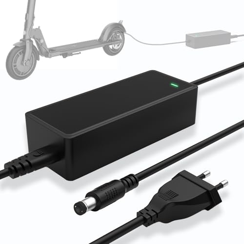Mezelon Chargeur Trotinette Electrique 42V 2A, Chargeur de 36V Batterie | pour Scooter Electrique, pour GOTRAX, Hiboy, Swagtron, Jetson, The-Urban et Plus Encore, 5.5mmx2.5mm Connecteur