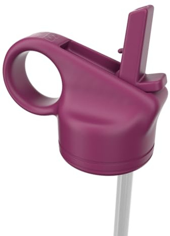 SHO Reusable Straw Lid for SHO Bottle - 750ml/1000ml - BPA Free (Very Berry, 750/1L)