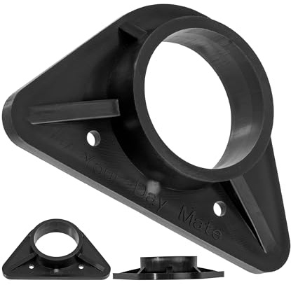 Spülbecken Verstärkung, 1 Stück, Schwarz, aus ABS, Standard Größe mit Ø 36,5 mm innerer Bohrung, Wasserhahn Stabilisator für dünnwandige Edelstahlspülen, Spüle Armatur Stabilisierung gegen Schwingen