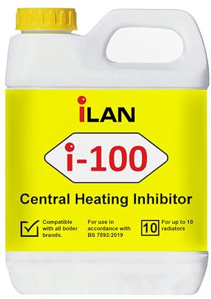 iLAN i-100 Inhibitor 1L - Heavy Duty Central Heating Protector | Prevents Corrosion & Limescale | Boosts Efficiency & System Lifespan