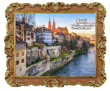Kühlschrankmagnet Basel Schweiz Reise 3D Souvenir Kühlschrank Dekoration Magnetaufkleber Basteln Kollektion