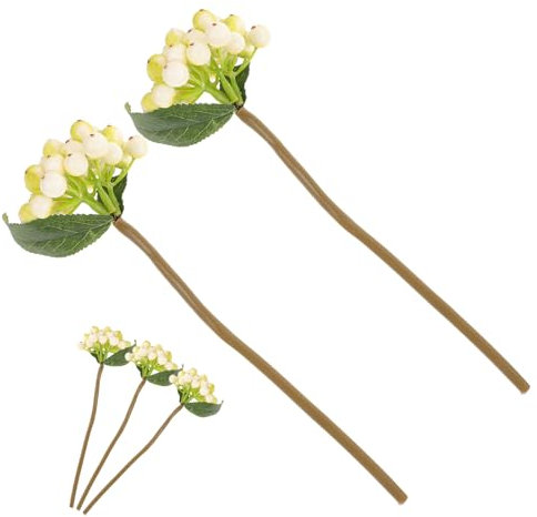 Cabilock 5pièces Pics De Noël Fausses Tiges De Baies Artificielles Décorations De Noël pour Décoration De Vase Et Centre De Table