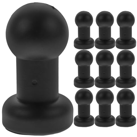 HEMOTON 10 Stück Trampolin Endkappen 25Mm Pfostenkappen Schutzkappen Für Netzstangen Trampolinzubehör Sicheres Gartentrampolin Zubehör