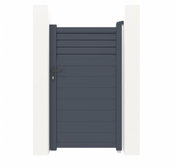 Casanoov Portillon 1m CARPATIA H.180cm aluminium gris