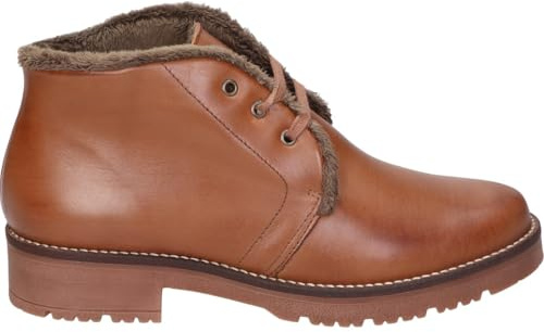 PITILLOS Botines de Piel Mujer, Color Cuero, Cordones, Piel, Elegantes, Cómodos, Versátiles (Cuero, Sistema tallas calzado EU, Adulto, Mujer, Números, mediano, 39)