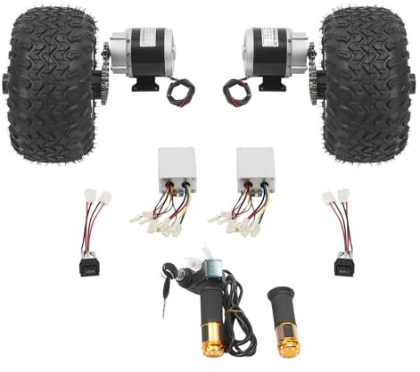 Motor Drive Air Wheel Kit de conversion 350 W double roue pour scooter électrique de plage pour petits karts, fauteuils roulants électriques et scooters de mobilité pour personnes âgées