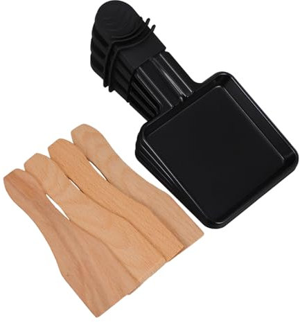 GRIRIW 4sets Electric Oven Miniature Cheese Pan Portable Cheese Baking Tray Nonstick Surface and Raclette Grill Includes Handle and Kitchen Accessories for Family Use