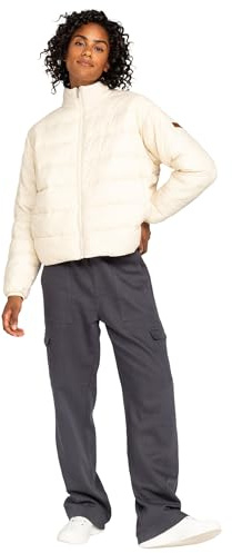 Roxy Womens Wind Bliss Puffer Jacket, Snowboard & Ski Jacket, Ivory, X-Large