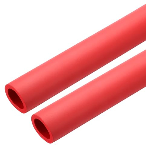 QUARKZMAN 2 x 1m Rohrisolierung Schaumstoff, Durchmesser 28mm Isolierstärke 5mm Heizungsrohr Verkleidung für Fitnessgeräte, Rohre (Rot)