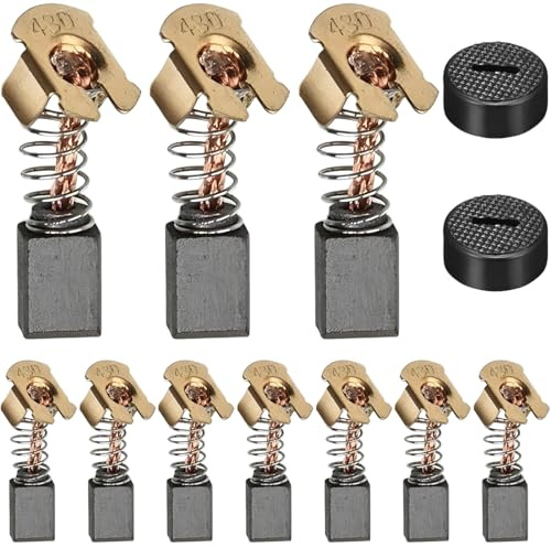 ZHUROUPU Escobillas de carbón CB430 para Amoladora Angular Makita 18 V LXT | 10 unidades, para DGA452, BGA450, BGA452, BHR200, 191971-3, reduce el ruido, conducción estable y eficiente