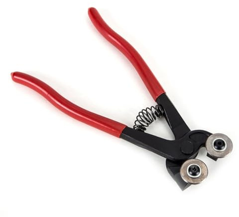 FIXOSHEE Pinza Tagliapiastrelle in Acciaio Inossidabile Manuali per e Strumento da Te Antiscivolo per Decorazioni e Resistente Colore Casuale