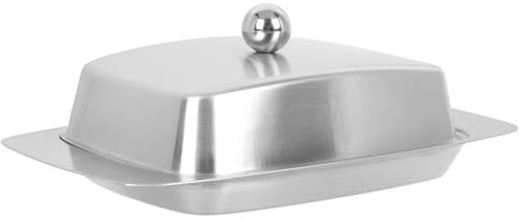 COLLBATH Caja De Mantequilla Para Banquetes Recipiente De Comida Con Tapa Para Hogar y Repostería Material De Acero Inoxidable