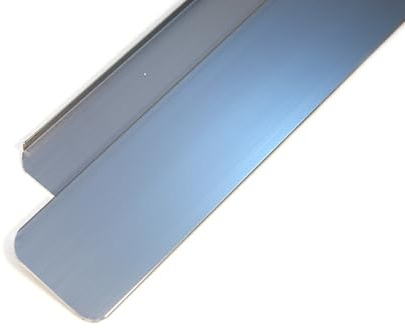 Baguette de finition pour plan de travail de 38 mm, kit droite et gauche, 60 cm de long, en aluminium anodisé, marron clair, pour plan de travail de cuisine de qualité supérieure