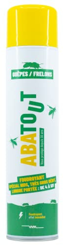 Abatout - Foudroyant Nids Guêpes & Frelons - Destruction Nids - Contre les Insectes - Gros Débit - 800 ml