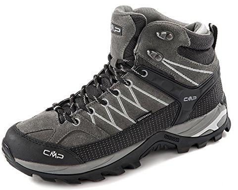 CMP Rigel Mid Trekking Shoe Wp herr vandringsskor, GRÅ, 46 EU