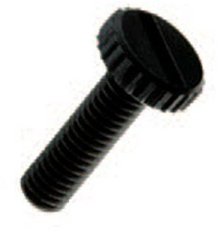 Kunststoff Rändelschrauben mit Schlitz M5 15mm schwarz 10 Stück