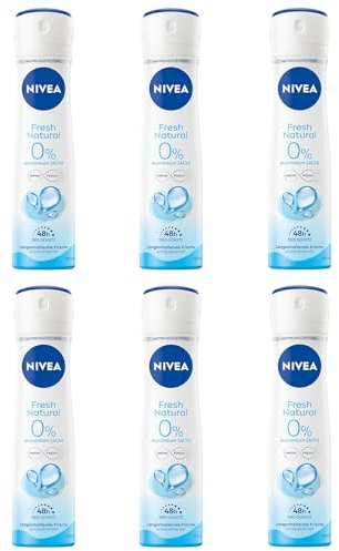 '6 x déodorant Nivea Spray pour femme Fresh Natural – 150 ml