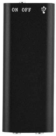Mini grabadora de Voz Digital, Memoria de 8 GB 15 h Grabaci¡§?n EST¡§|REO Continua de dict¡§¡éFono Reproductor de MP3 con AUD¡§afonos